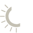 Half circle half snowflake icon