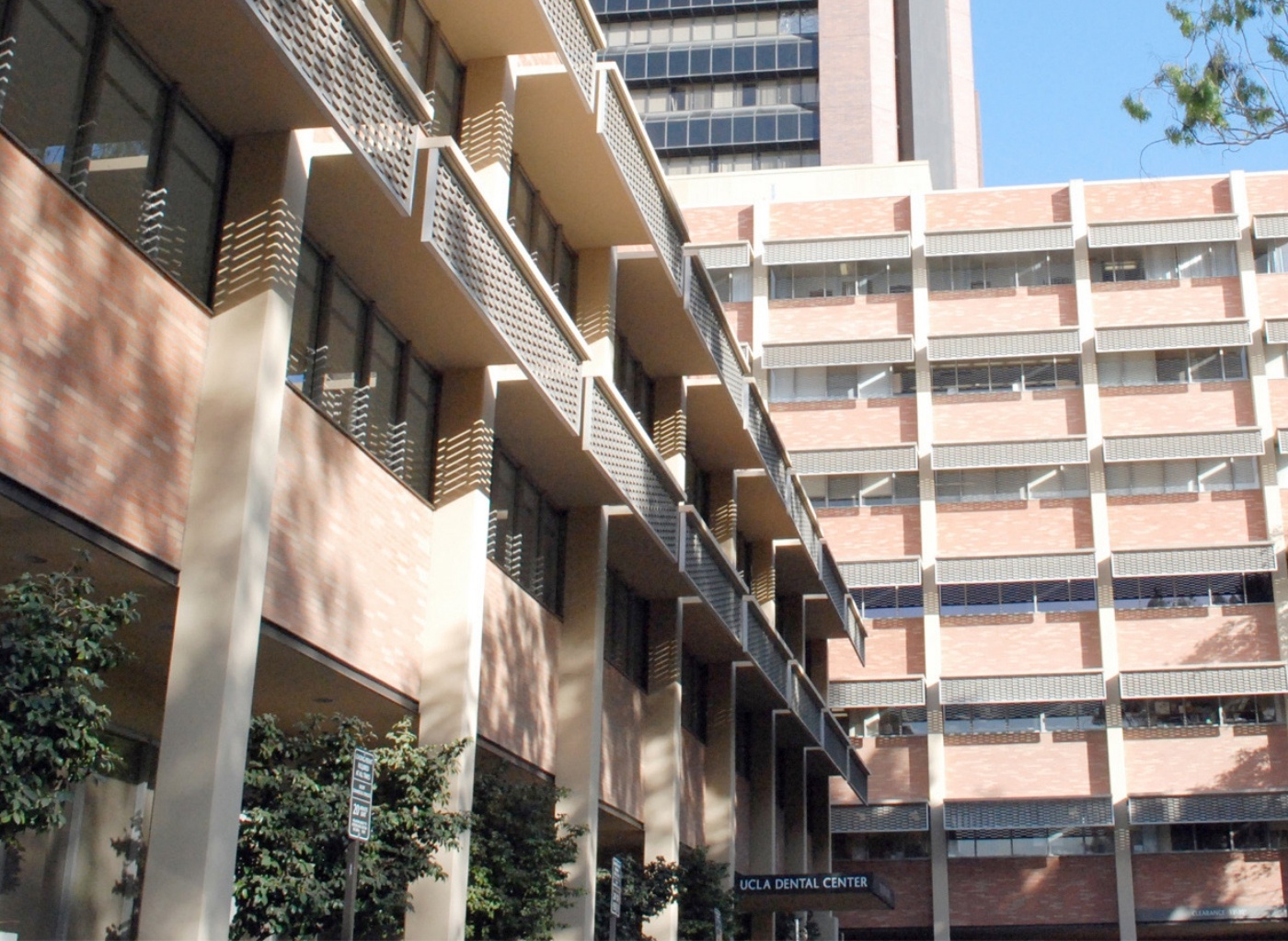 Exterior of several multistoried buildings